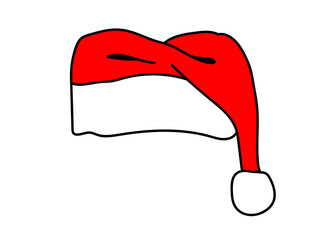 Christmas hat on isolate background