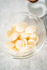 Chocolate cookies with peppermint chips