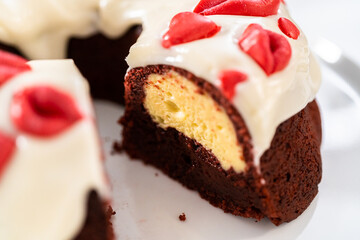Red velvet bundt cake