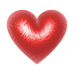 3d red heart, 3d chocolate in heart shape, realistic illustration, vector.