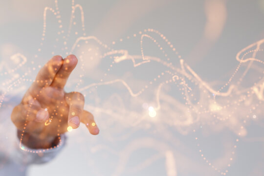 Global world network and telecommunication on earth cryptocurrency and blockchain and IoT