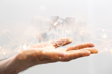 Neural network 3D illustration. Big data and cybersecurity