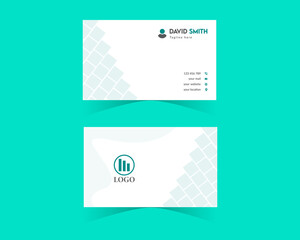 Naklejka premium Construction Minimalistic Business Card Design