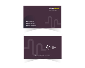 Naklejka na ściany i meble Minimalistic Business Card Design