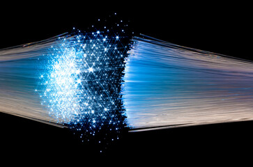 Optical fibers connection