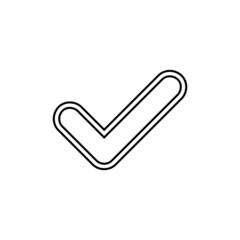 Check mark icon in line style