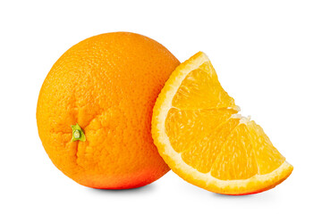 Oranges on a white background isolated