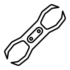 Tension Vector Outline Icon Isolated On White Background