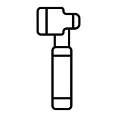 Scope Vector Outline Icon Isolated On White Background