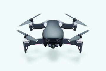 Fototapeta na wymiar Realistic vector 3d Mavic mini drone quadcopter