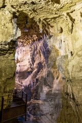 Cave at saint christophe la grotte. Savoy. France