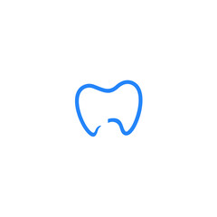 Blue Tooth Dental Logo Vector