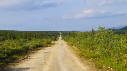 the road to the horizon. northern districts