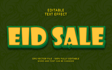 3d mubarak al fitr text effect editable text style