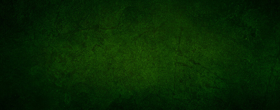 Minimal Cement Concrete Wall Dark Green Texture Abstract Background