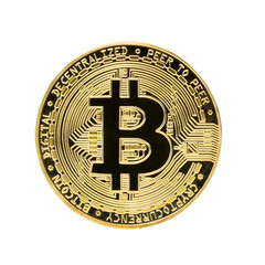 Bitcoin golden coin cryptocurrency background, Symbol digital currency , future money Business