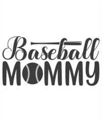 Baseball Mommy Svg T Shirt Design