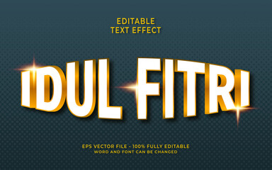 Idul fitri editable text effect