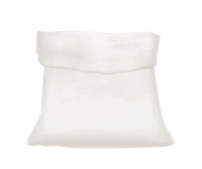 Realistic Fabric Sack Composition