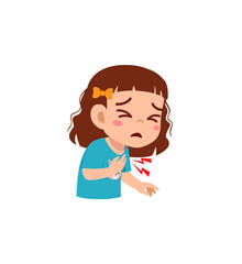 little kid feel unwell when chest hurt