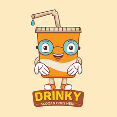 Soft drink mascot cute character