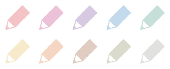 手描き鉛筆10本セット_パステル