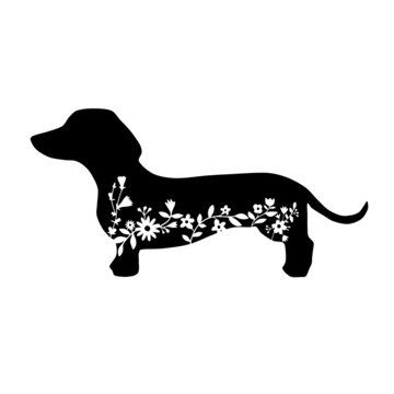 recommend clip art: cute dachshund silhouette