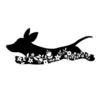 recommend clip art: cute dachshund silhouette