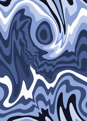 Liquified Colorful Stripes Seamless Abstract Pattern Trendy Fashion Colors Multicolored Design