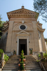 Rome, Italy - June 2000: View on Church of Sancta Maria Scala Coeli