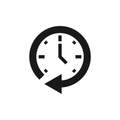 Overtime icon isolated on white background