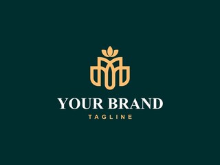 Initial Letter M Luxury logo vector, Minimaliset Elegant Boutiquoe logo design