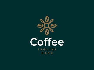 modern style coffee shop logo 