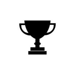 Graphic flat champion cup  icon for your design and website