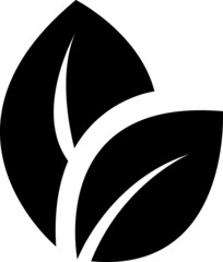 vector leaf icon. sign design on white background..eps