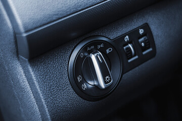 Headlight switch, fog lights, automatic control of switching on and off the car light.