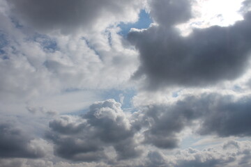 blue sky with clouds