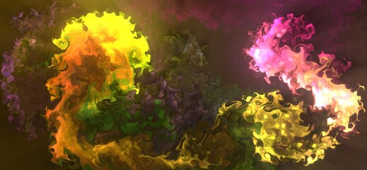 Fluid Art. Abstract colorful background, wallpaper, texture. abstract colored dust explosion background. Mixing paints. Modern art. Marble texture