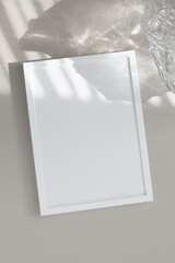 Soft White Mockup Scene Frame Art Print Sun Glass