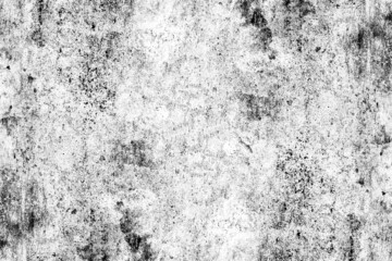 Fototapeta na wymiar Monochromatic old concrete wall surface with heavy grunge texture for background
