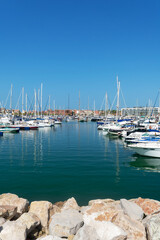 boats in Puerto deportivo Sherry located in the town of El Puerto de Santa María, in the Bay of Cadiz. Andalusia. Spain. Europe.  © Jose Muñoz  Carrasco