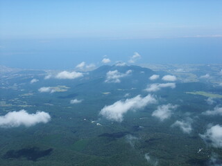 Fototapeta premium 大山の登山道から見た風景