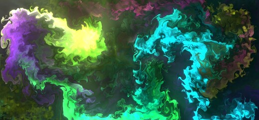 Fluid Art. Abstract colorful background, wallpaper, texture. abstract colored dust explosion background. Mixing paints. Modern art. Marble texture