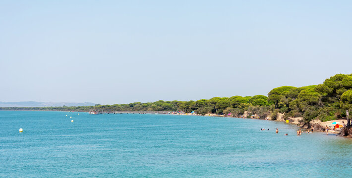 Cachucha beach in Puerto Real, Cadiz. Andalusia, Spain. Europe.
