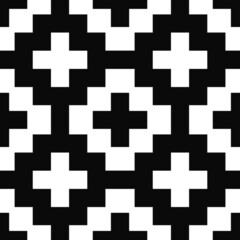 black and white seamless pattern background