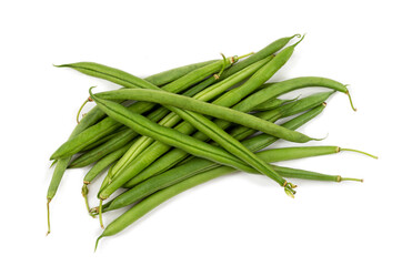 Fresh Green beans - isolated haseolus vulgaris