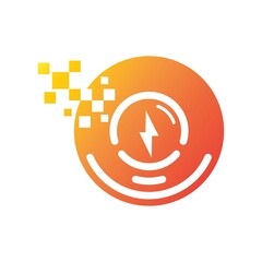 Lamp logo template icon design