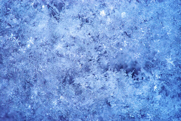 Snow texture closeup