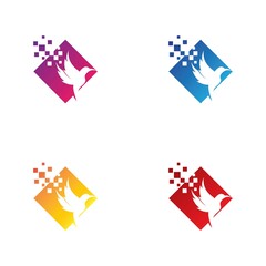 Bird logo template icon set