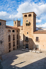 Panoramic view of Caceres, Extremadura, Spain. High quality photo